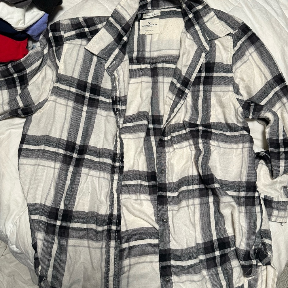 American Eagle Outfitters Men's Plaid Shirt Jacket